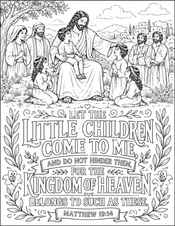 Scripture coloring preview
